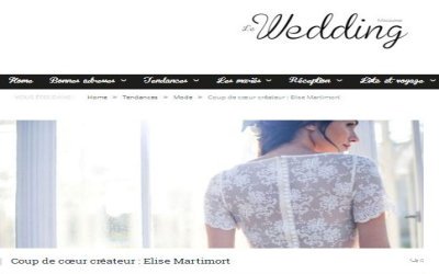 Article « Coup de coeur » dans Wedding Magazine