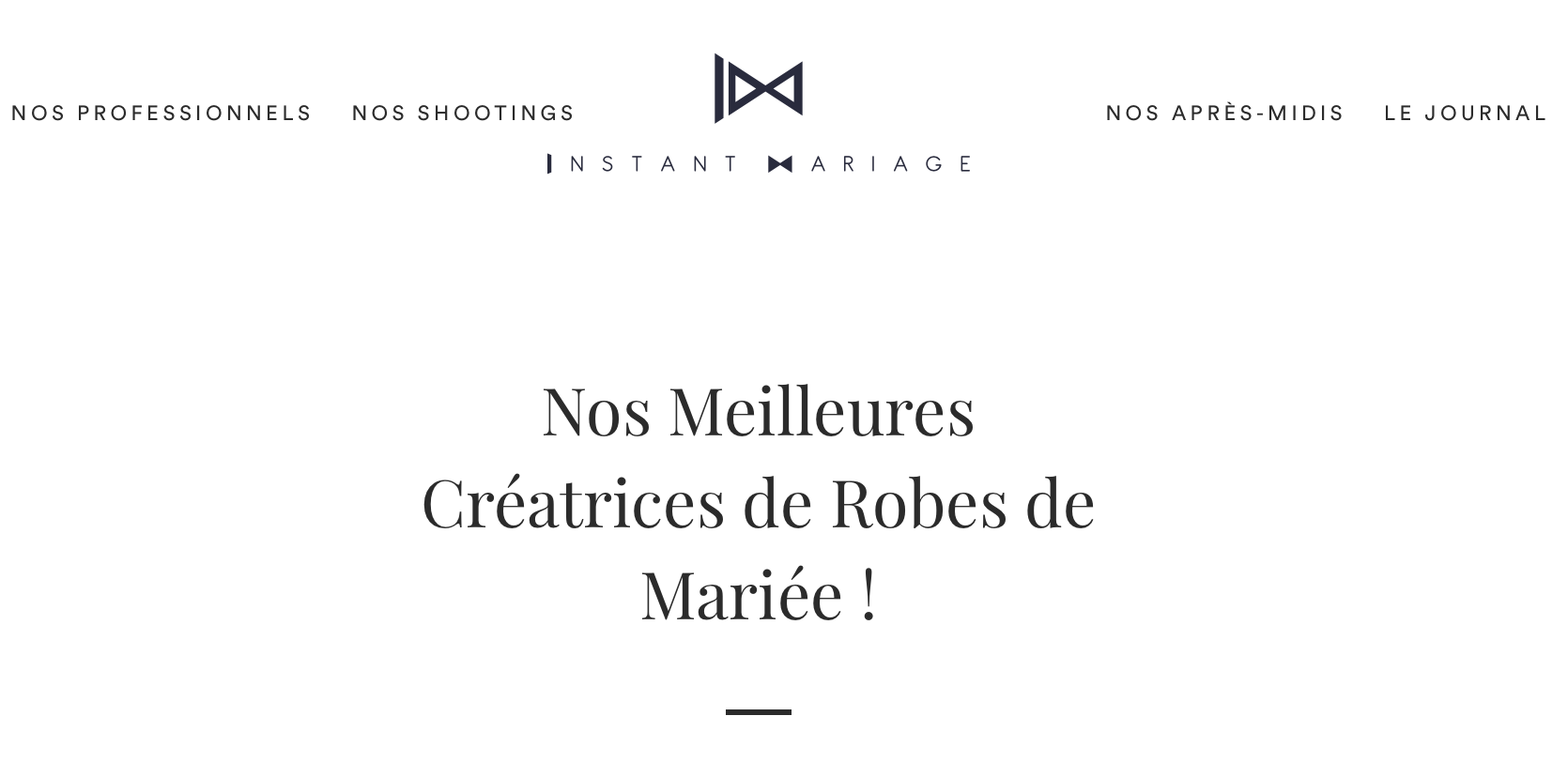 Les meilleures créatrices de la région selon Instant Mariage !