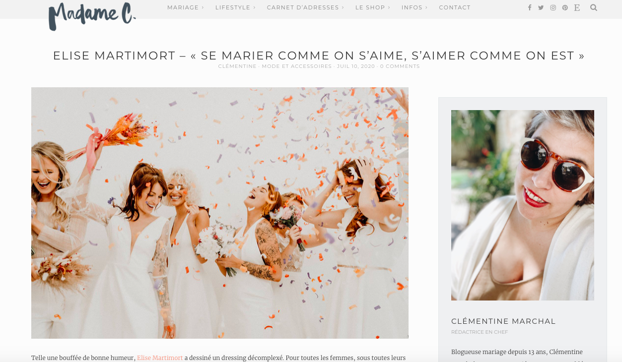 Le blog de Madame C présente notre collection civile 2020