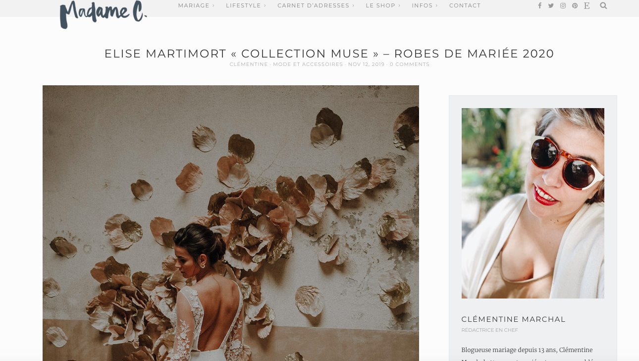 Retrouvez notre « collection Muse » sur le blog de Madame C