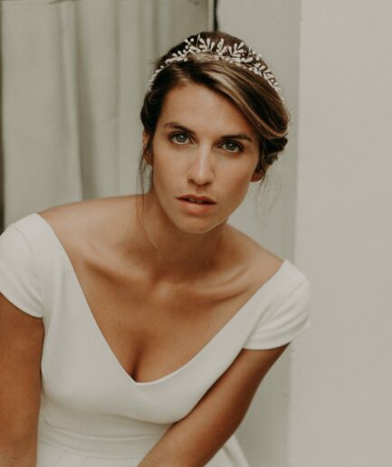 Coiffure de mariage - Couronne Lizeron - Modèle Eugénie