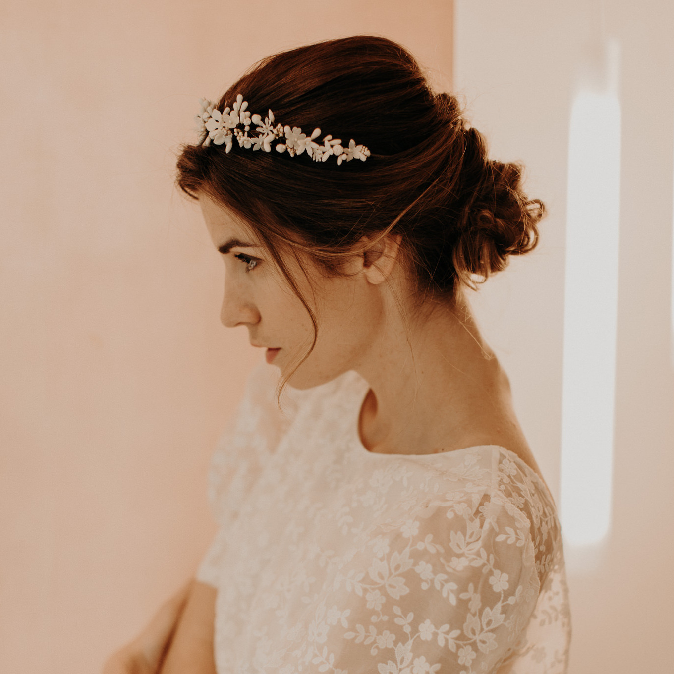 Couronne mariage romantique Lizeron - Modèle Pénélope