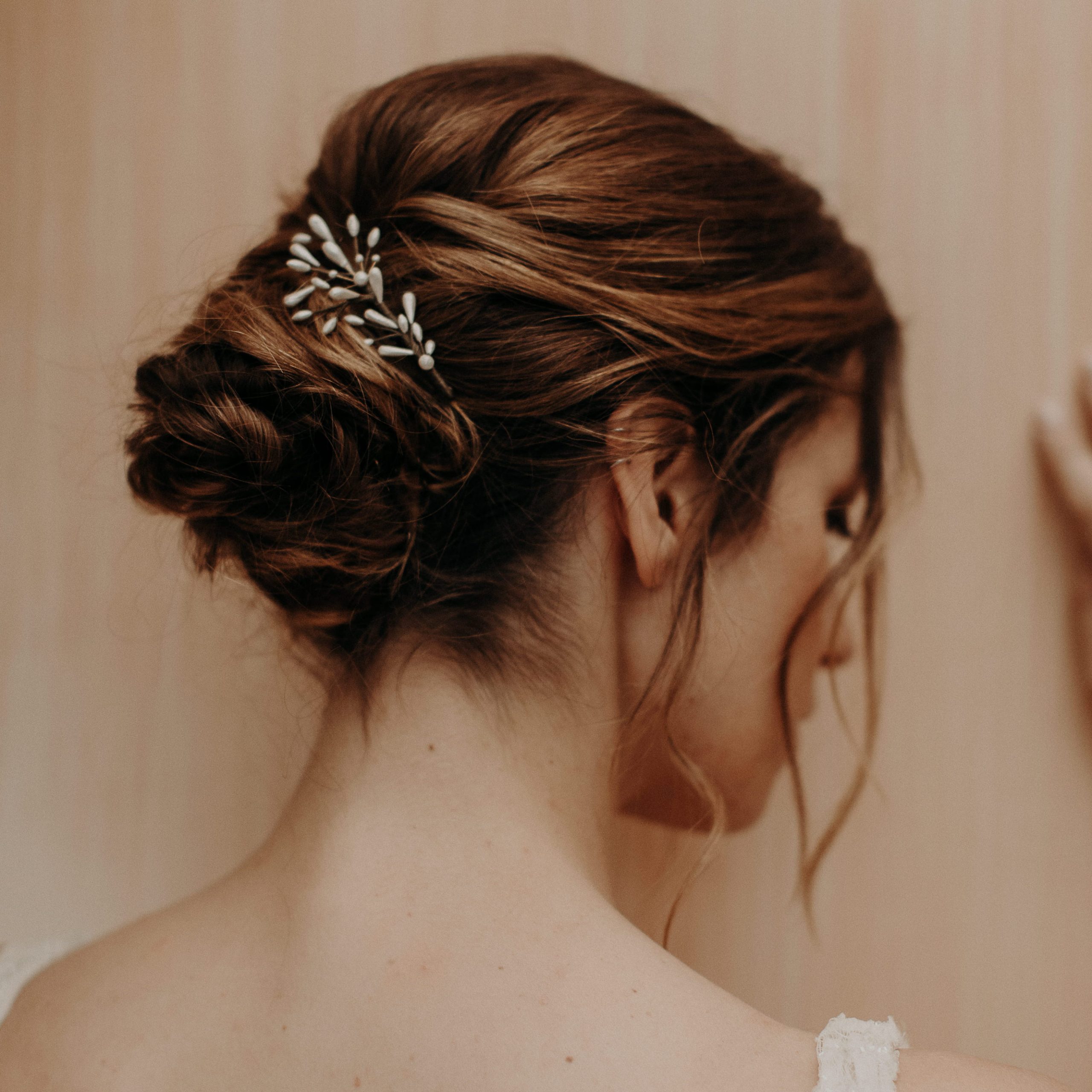 Accessoire cheveux mariee Lizeron Elise Martimort