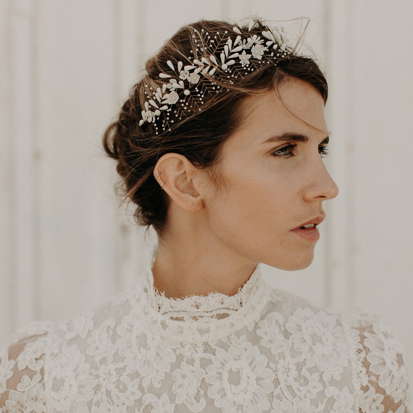 Accessoire cheveux mariee Lizeron Elise Martimort