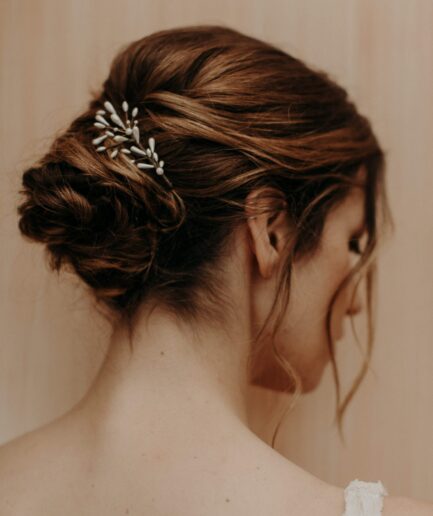 Accessoire cheveux mariee Lizeron Elise Martimort