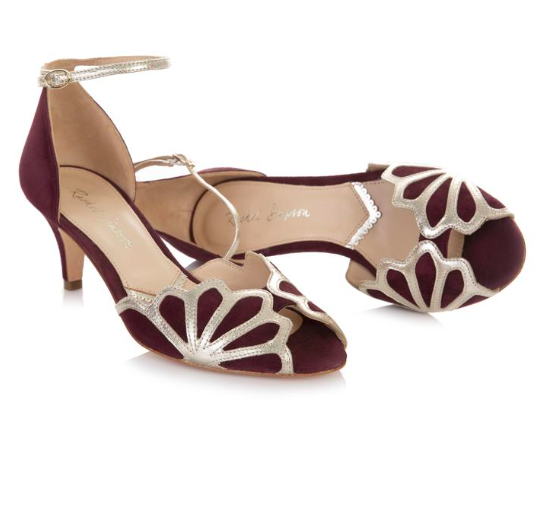 Rachel Simpson France chaussures de mariee doree chaussures mariage chaussure vintage