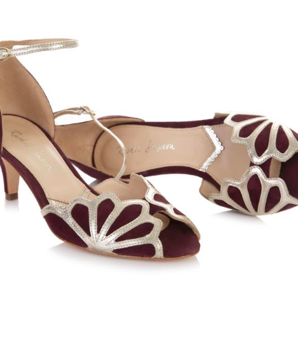 Rachel Simpson France chaussures de mariee doree chaussures mariage chaussure vintage