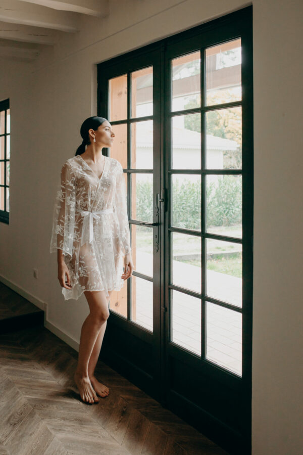 Kimono court Jade, Elise Martimort créatrice de robes de mariée