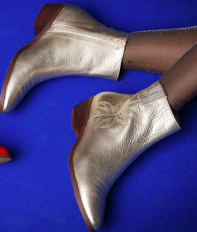 Chaussures dorées - Bottines Bonnie - Rachel Simpson