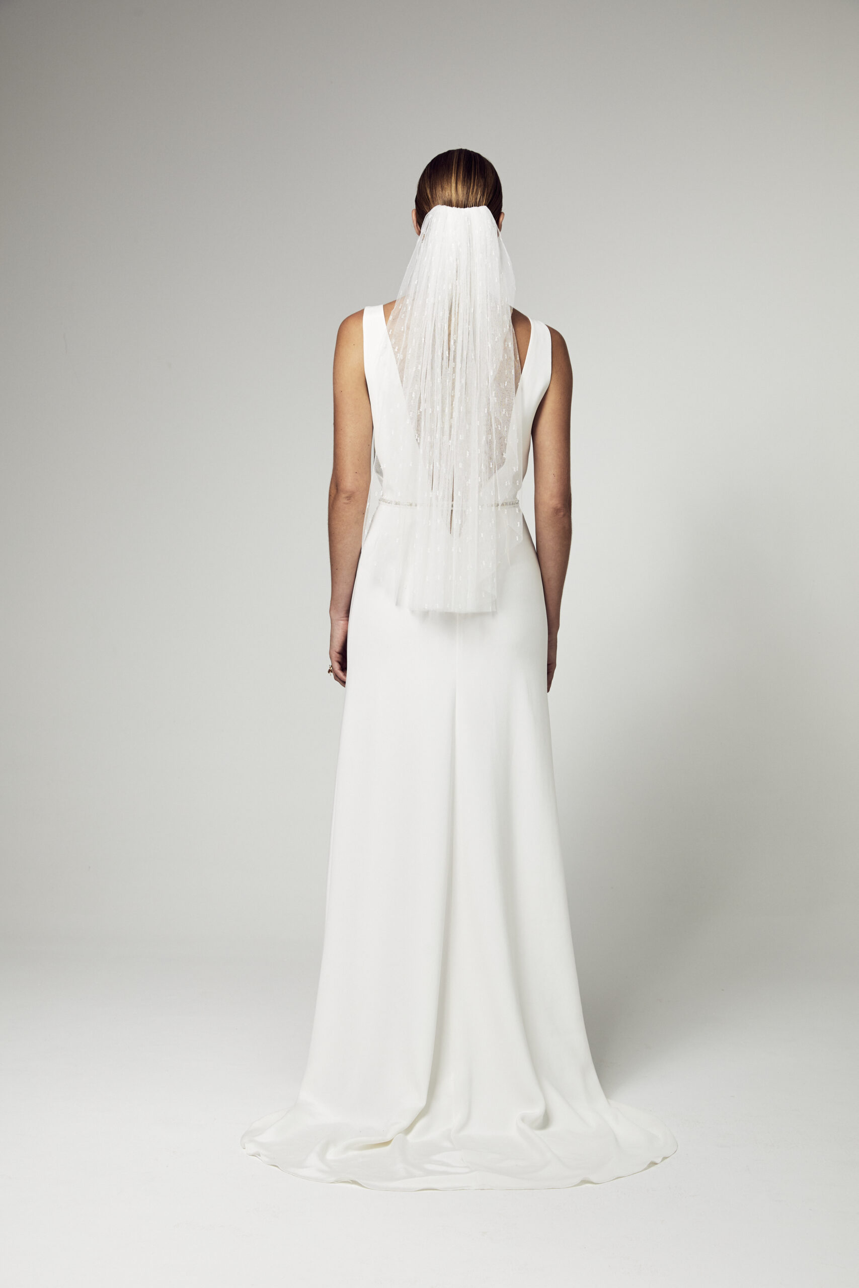 ELISE MARTIMORT - Voile mariage en plumetis et dentelle de Calais - DELTA