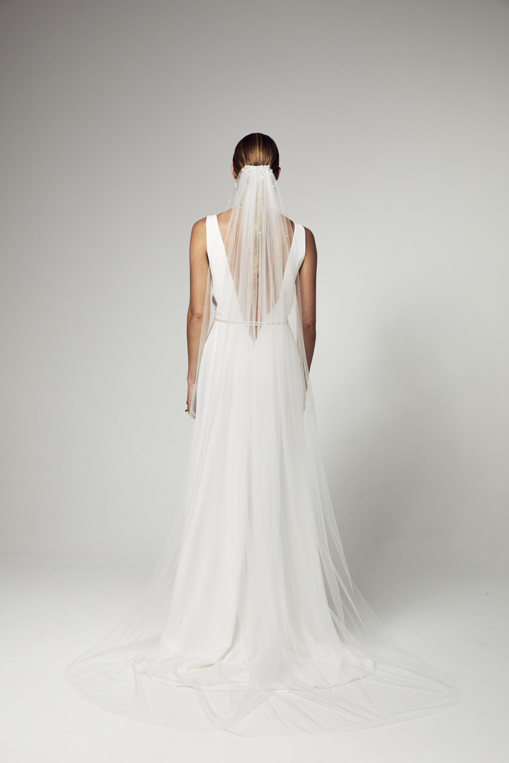 ELISE MARTIMORT - Voile mariage perles brodées main - IOTA