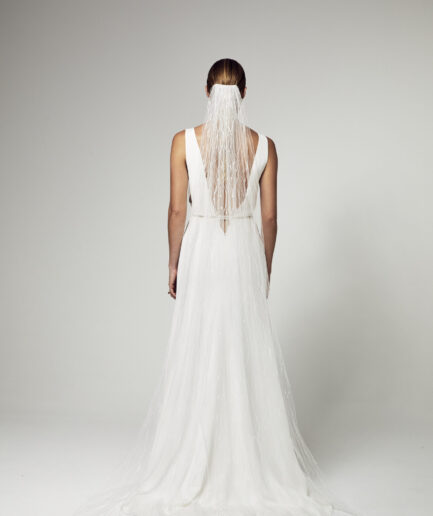 ELISE MARTIMORT - Voile mariage tulle brodé - OMEGA