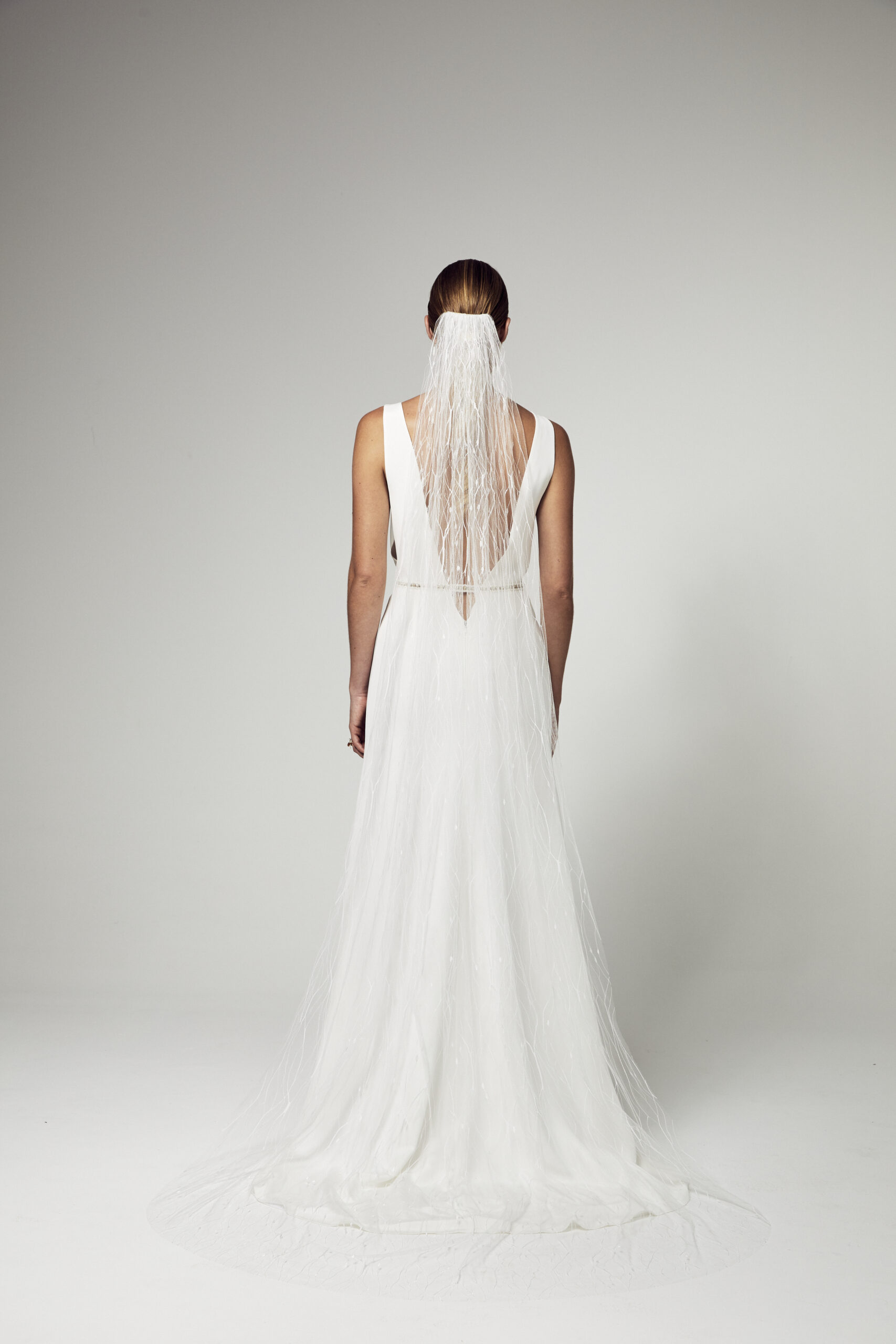 ELISE MARTIMORT - Voile mariage tulle brodé - OMEGA