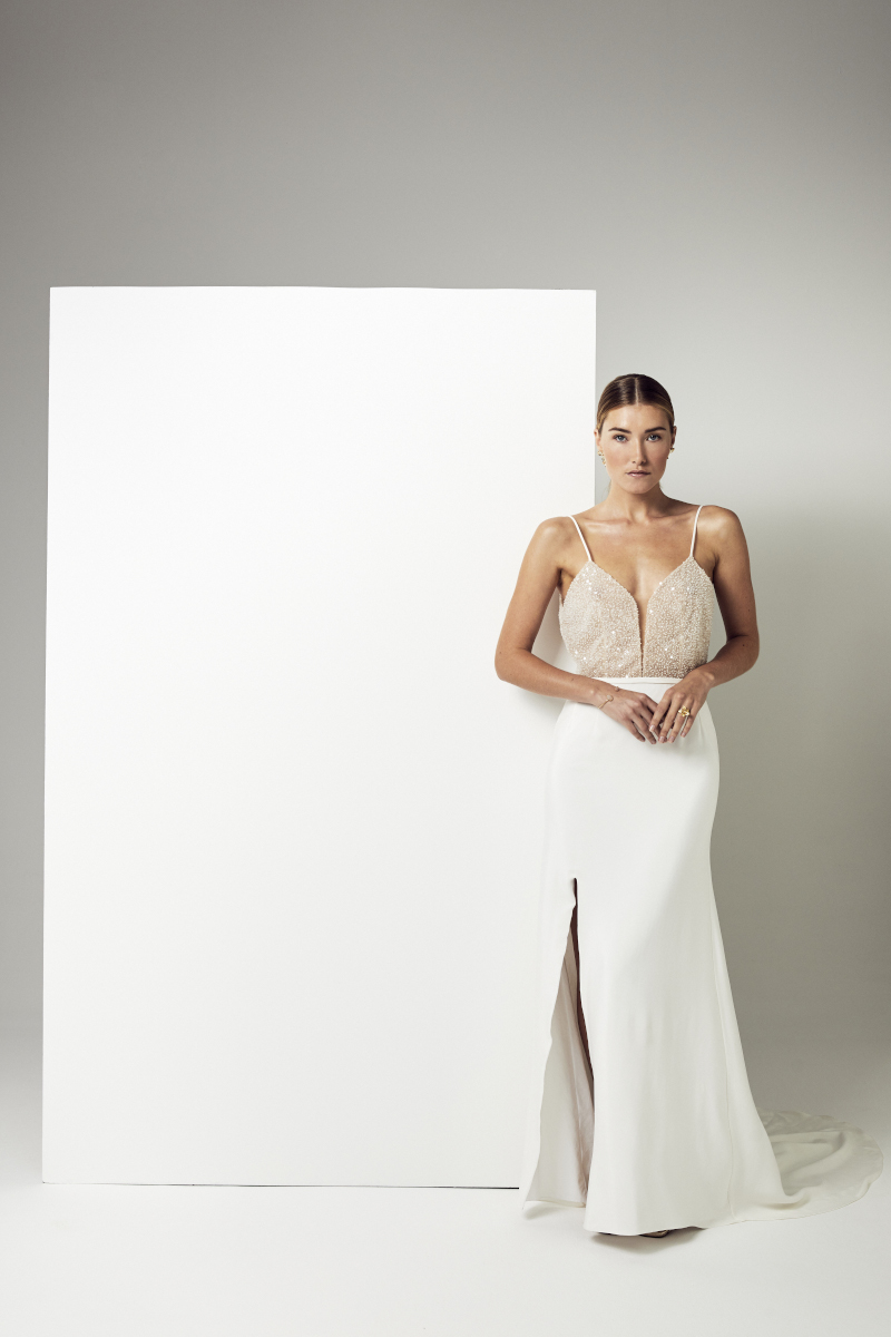 robe de maréie en tulle et en dentelle de calais