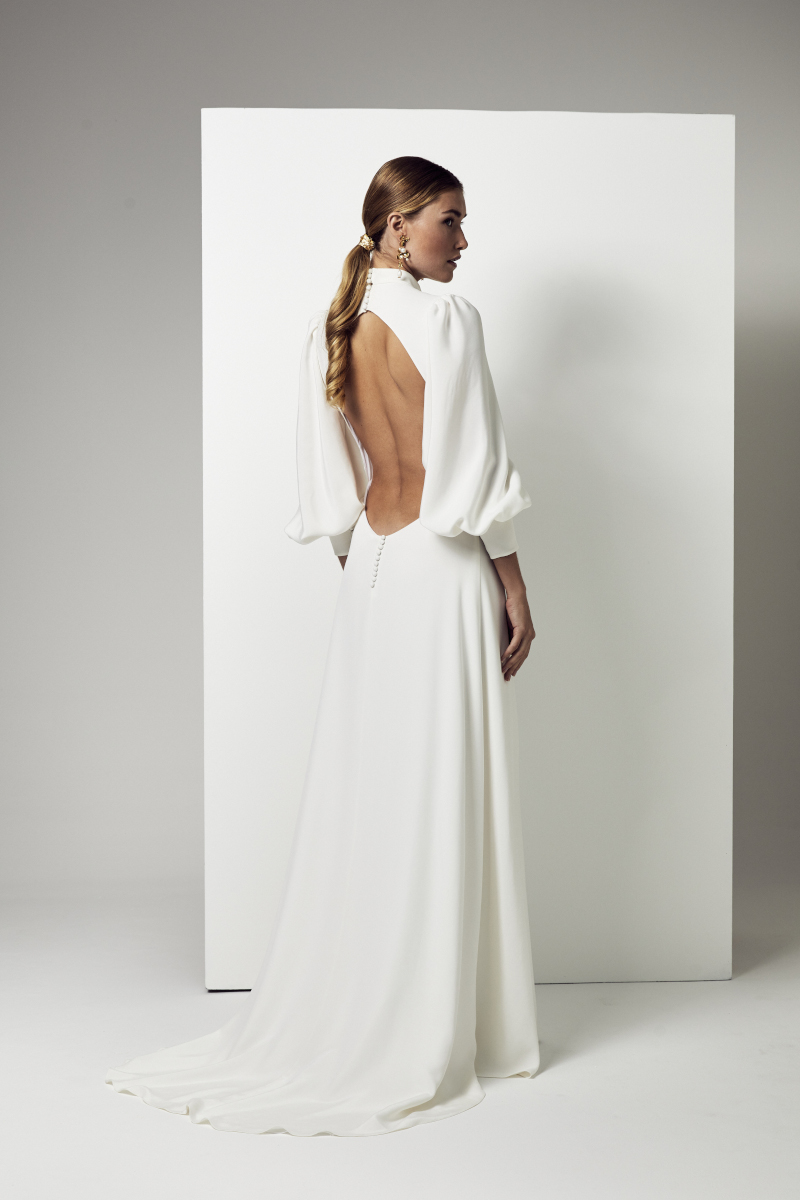 robe de mariée en crepe de soie