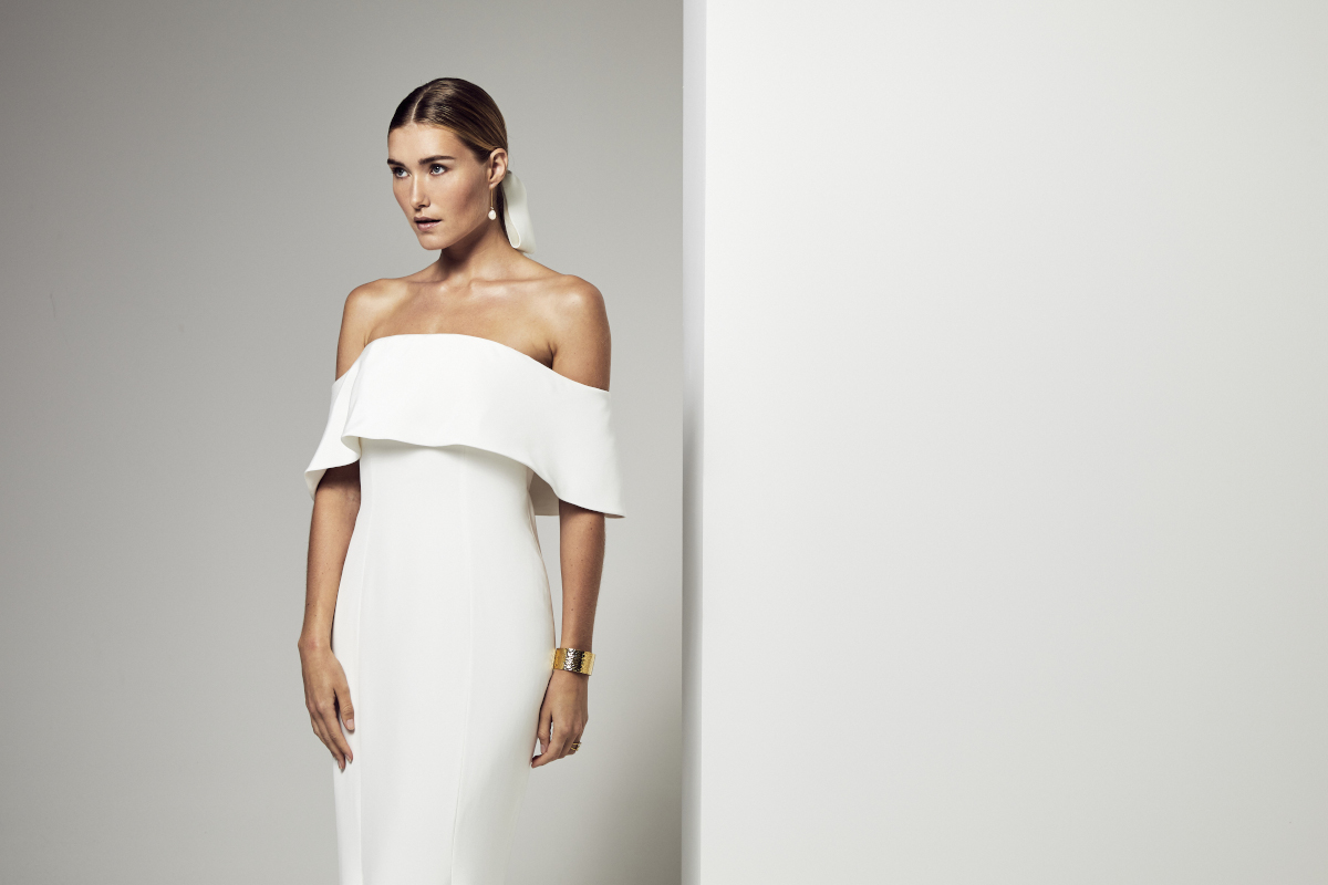 robe de mariée sirène en soie avec un bustier