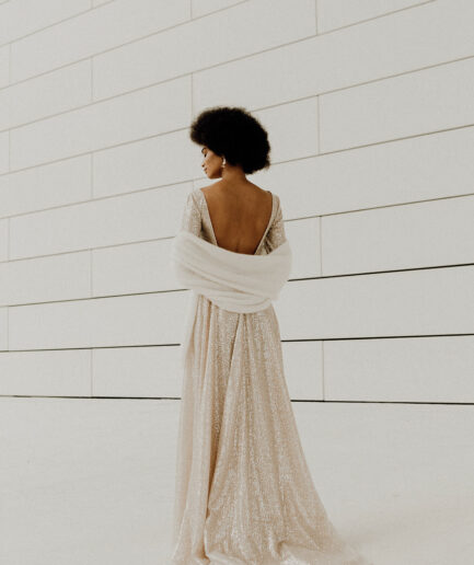 Étole de mariage Amandine