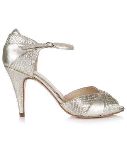 Chaussures mariage argentées - Gigi Gold - Rachel Simpson