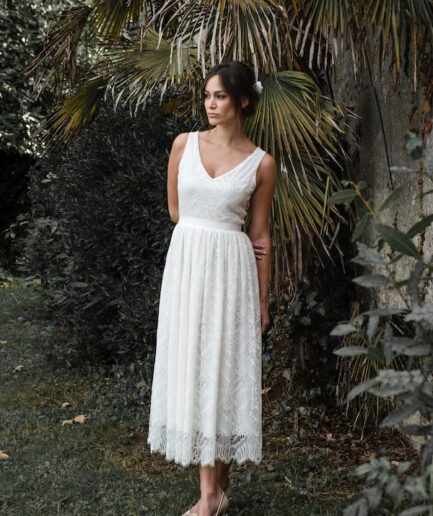 Robe de mariée bordeaux - Anais par ELISE MARTIMORT