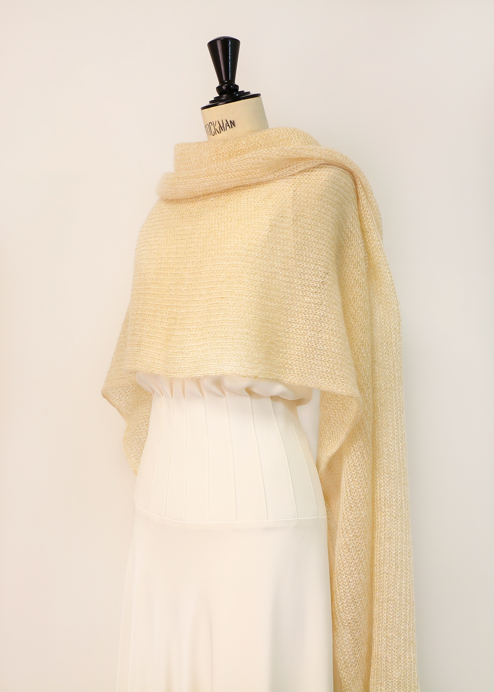 étole femme flocon dorée cinemailles