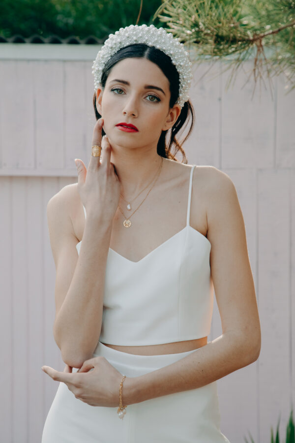 Robe mariage civil - ELISE MARTIMORT- Haut pour mariage blanc HORTENSIA 04