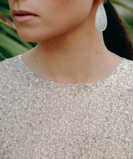 Robe mariage civil - ELISE MARTIMORT- Robe de mariée paillettes SANCY 10