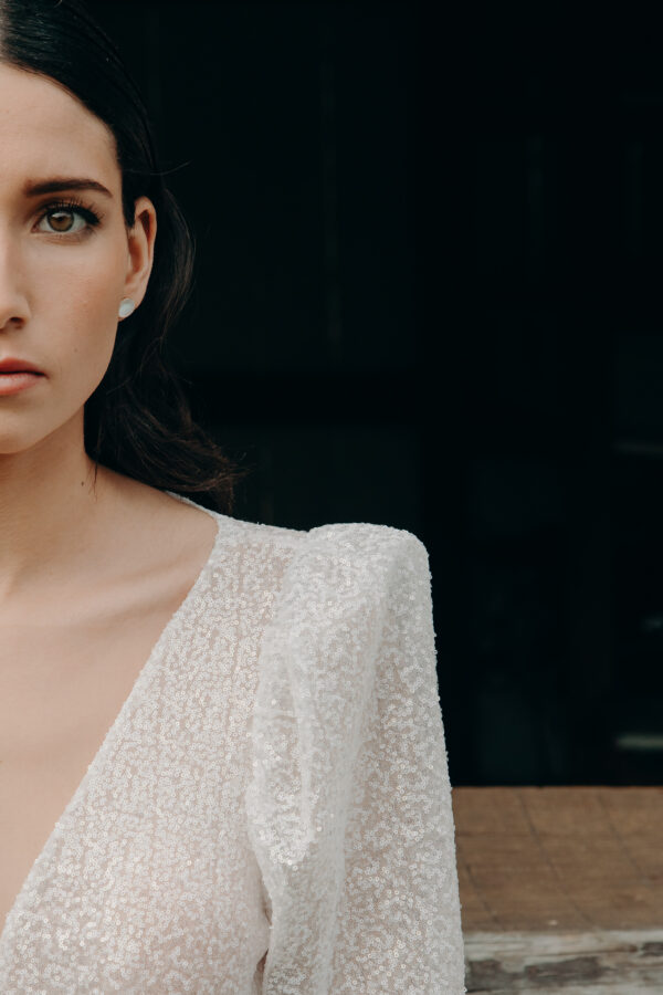 Combinaison mariage - ELISE MARTIMORT- Combinaison paillettes MILLENIUM STAR 03