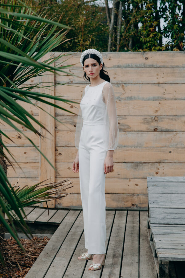 Combinaison mariage - ELISE MARTIMORT- Combinaison perles KOH I NOOR 02