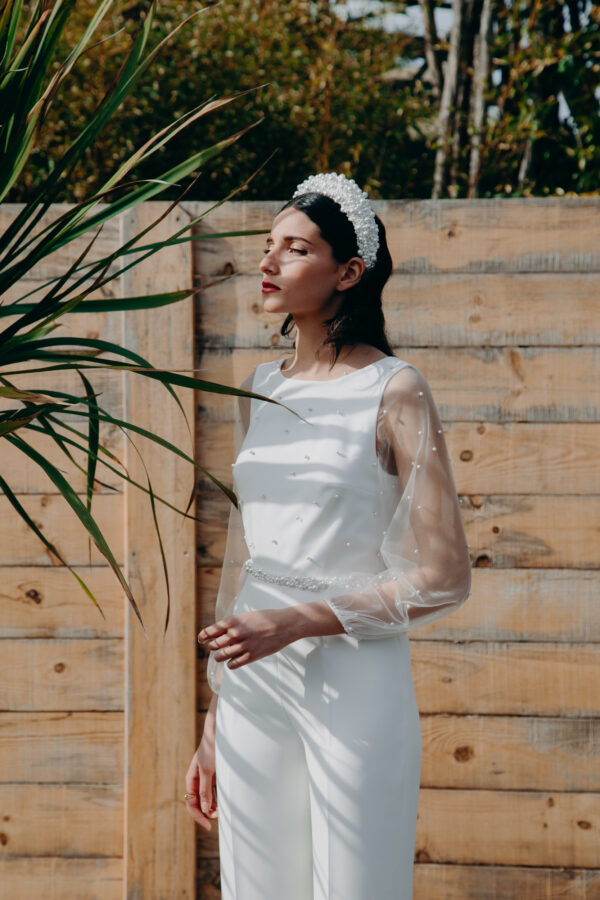 Combinaison mariage - ELISE MARTIMORT- Combinaison perles KOH I NOOR 10