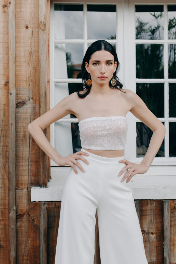 Combinaison mariage - ELISE MARTIMORT- Haut pour mariage MC LEAN + Pantalon mariage femme MEGA PROSPERITY 02