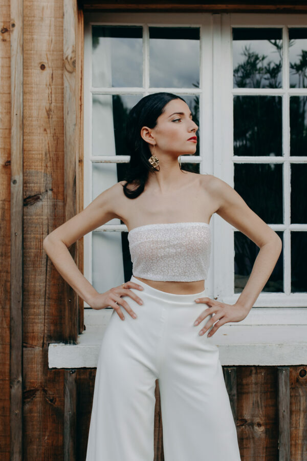 Combinaison mariage - ELISE MARTIMORT- Haut pour mariage MC LEAN + Pantalon mariage femme MEGA PROSPERITY 03