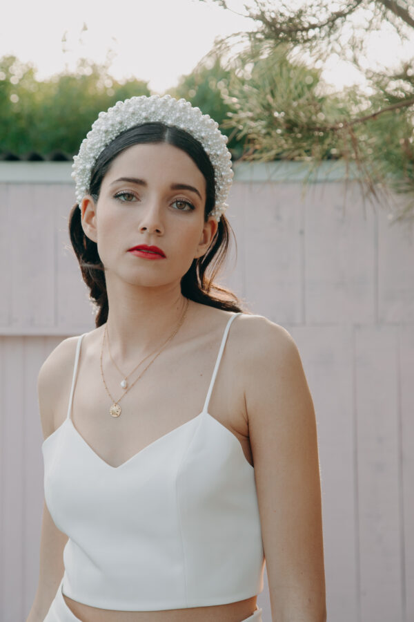 Robe mariage civil - ELISE MARTIMORT- Haut pour mariage blanc HORTENSIA 03