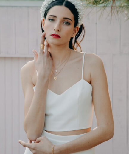 Robe mariage civil - ELISE MARTIMORT- Haut pour mariage blanc HORTENSIA 04