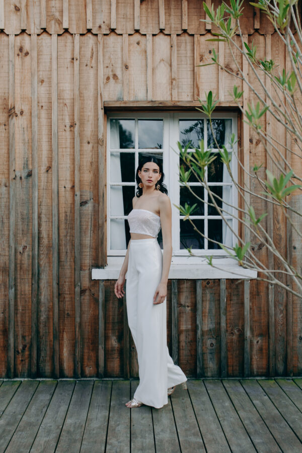 Combinaison mariage - ELISE MARTIMORT- Haut pour mariage MC LEAN + Pantalon mariage femme MEGA PROSPERITY 07