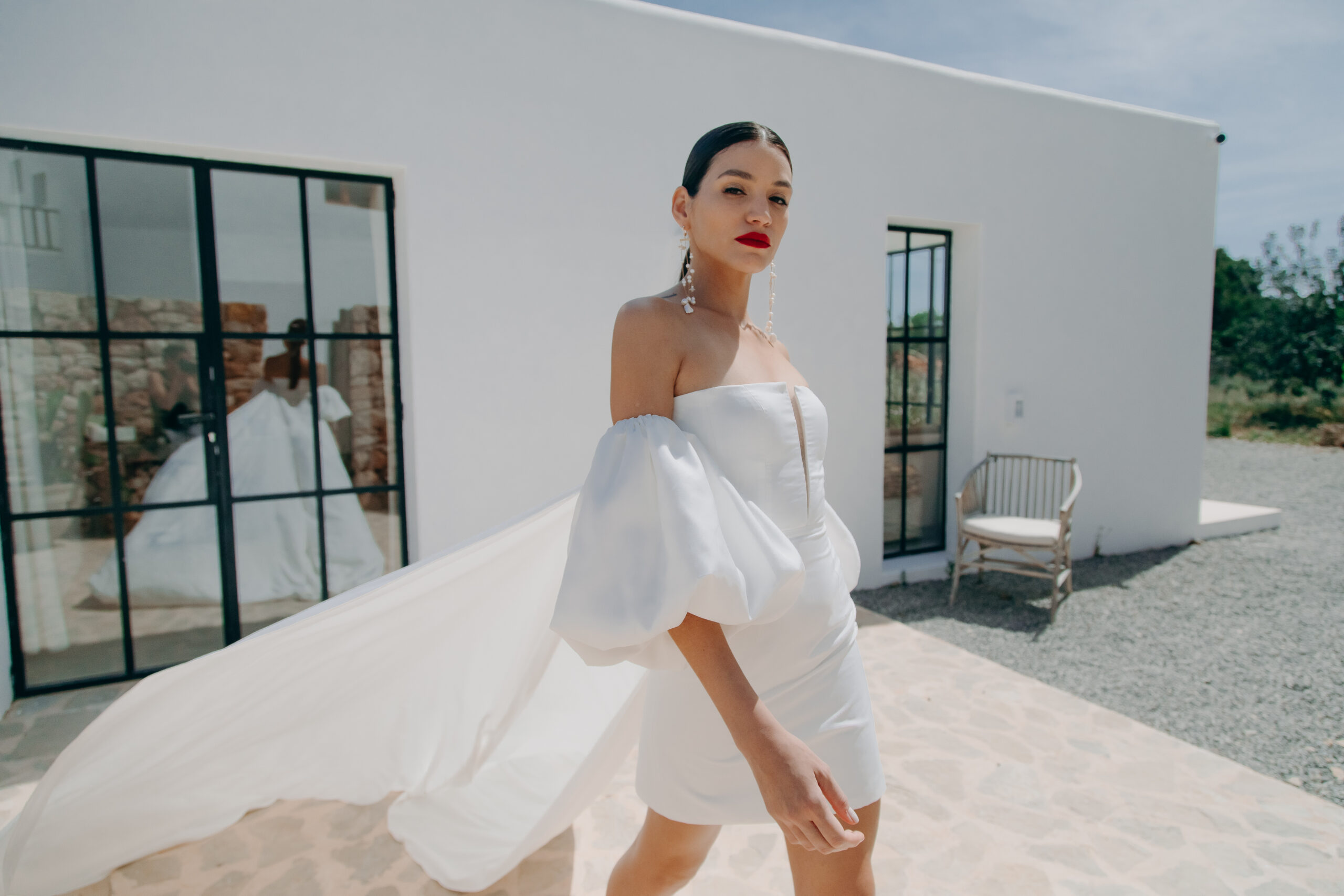 Élise Martimort – Collection Civile 2023 – Robe MINORQUE + Cape MAJORQUE