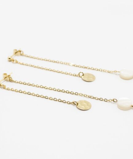 Boucles d'oreilles double Onéguine or