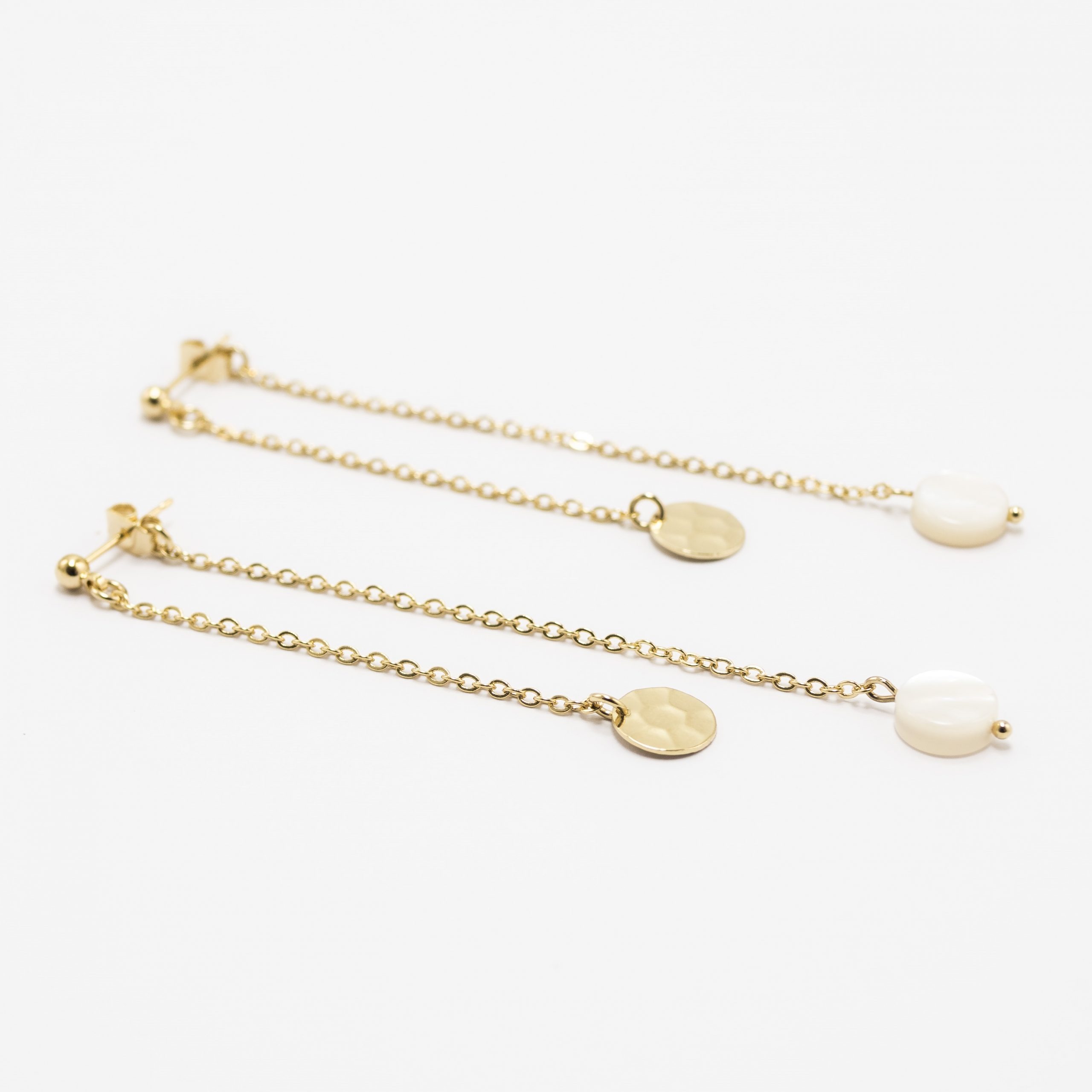 Boucles d'oreilles double Onéguine or