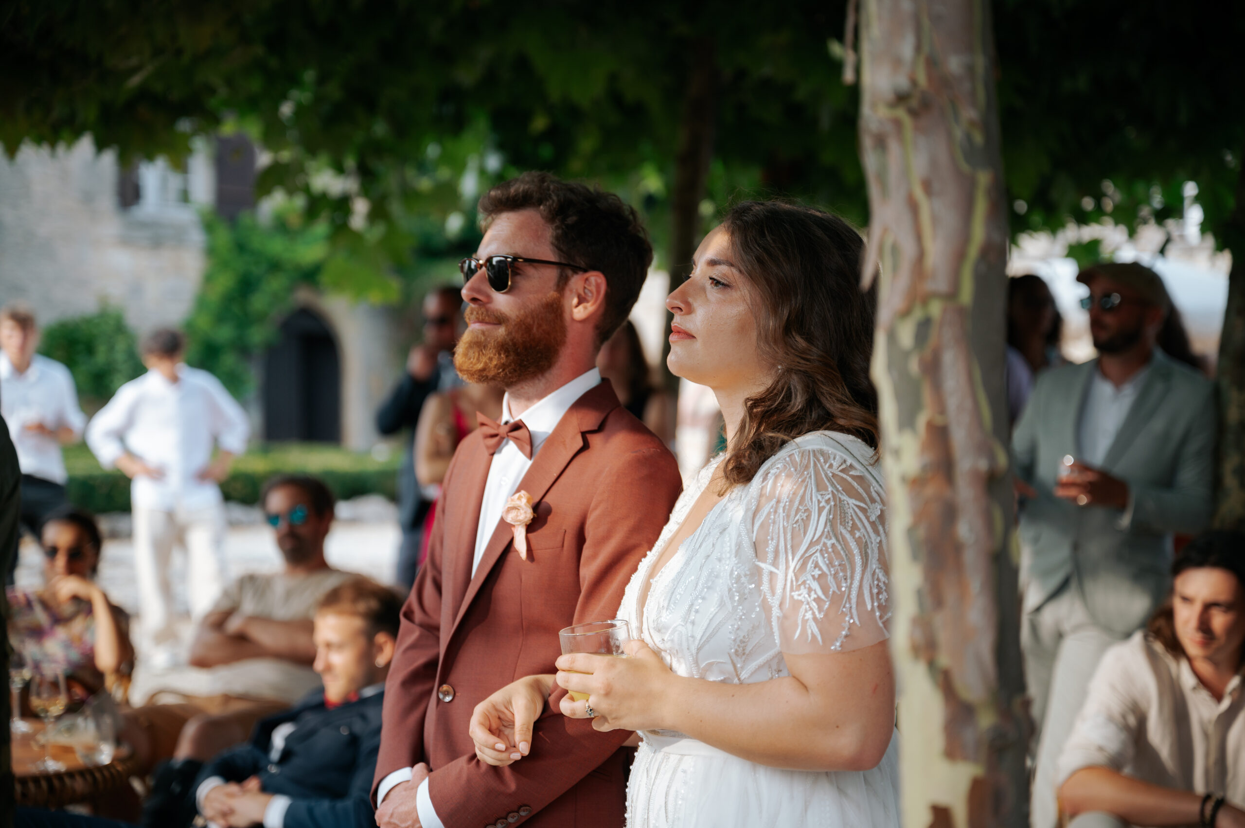 Alizée et Isaac, robe Elise Martimort