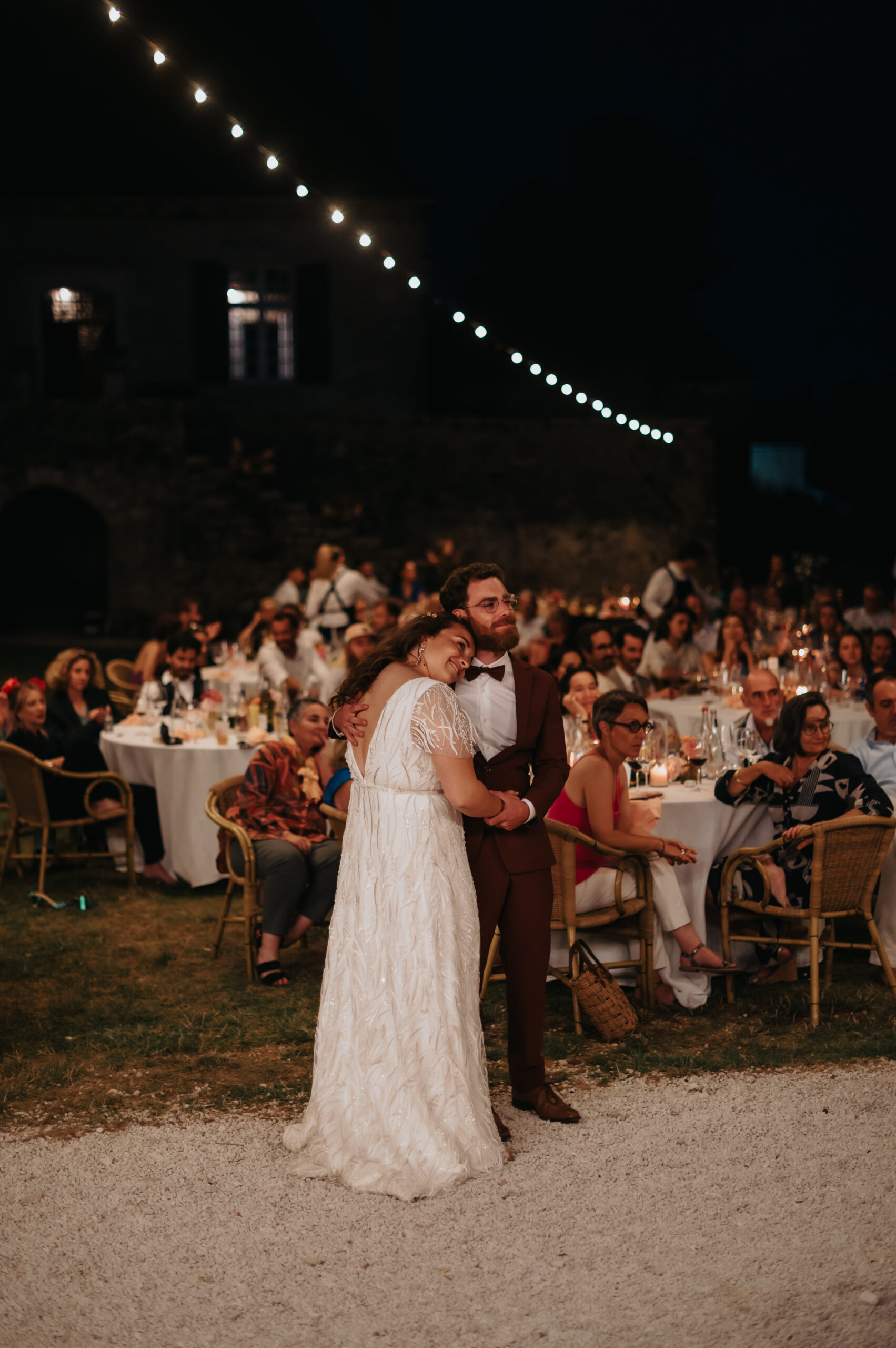 Mariage Alizée et Isaac. robe de mariée Elise Martimort