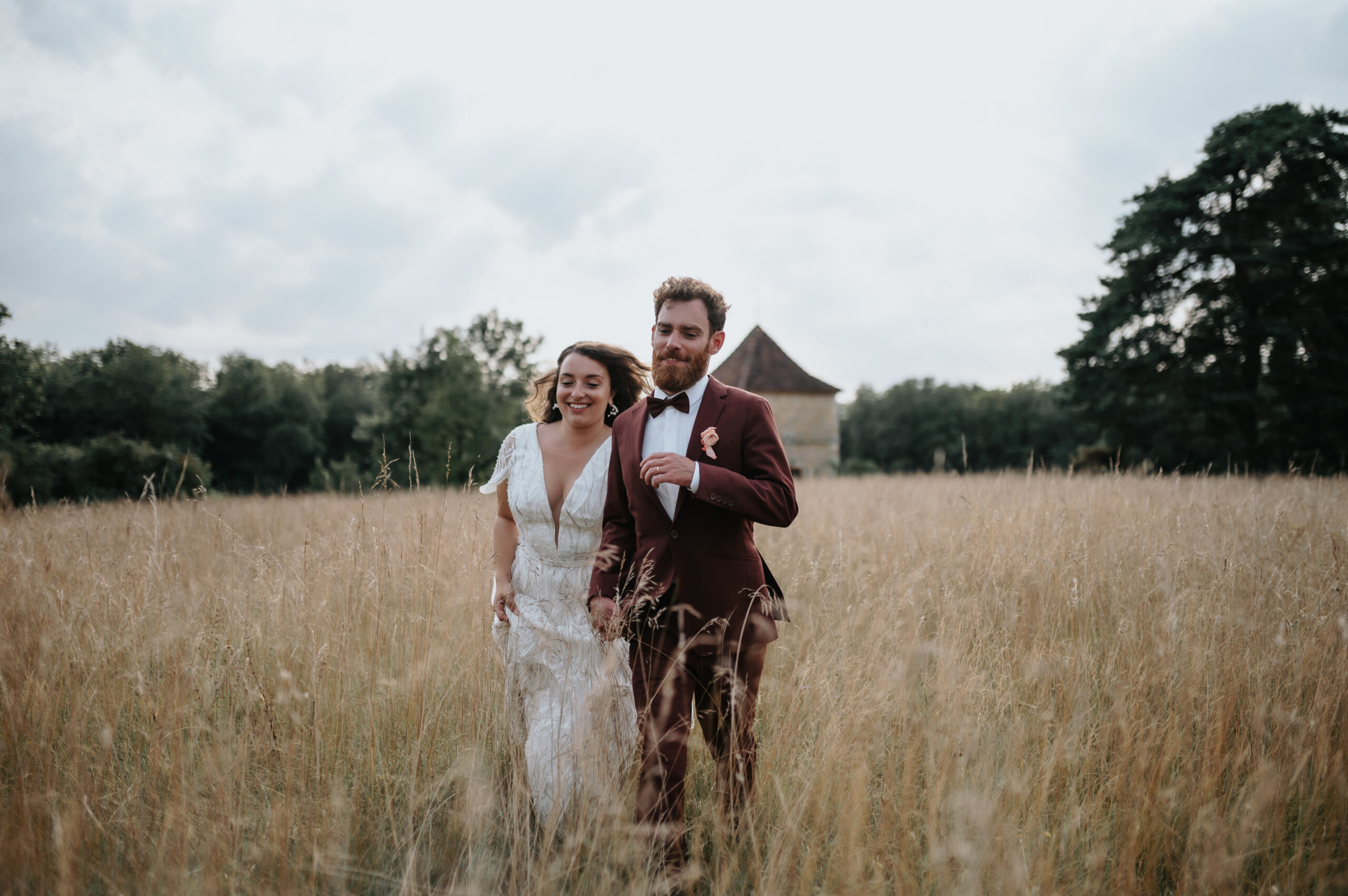 Alizée et Isaac, robe Elise Martimort