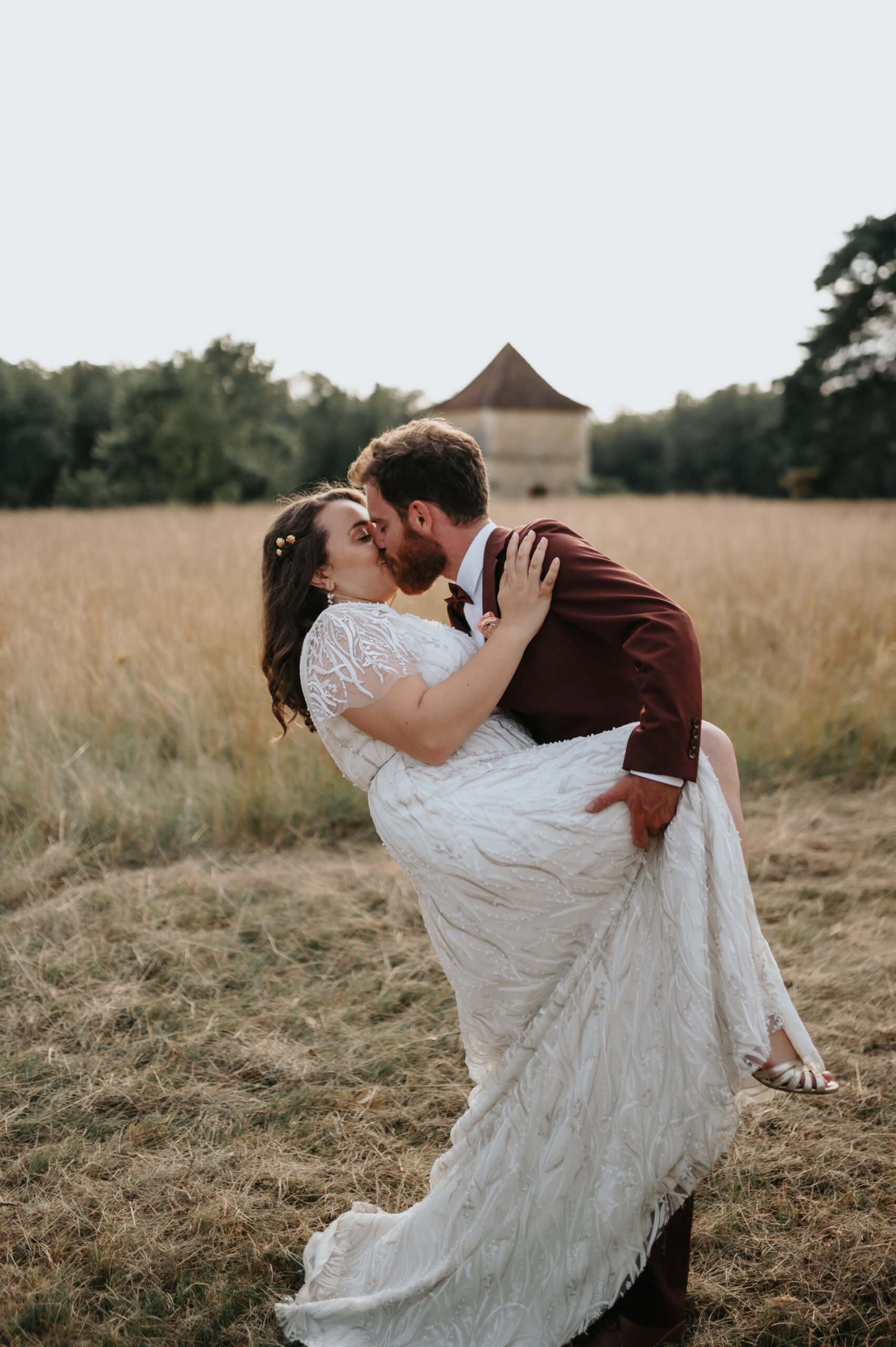 Mariage Alizée et Isaac. robe de mariée Elise Martimort