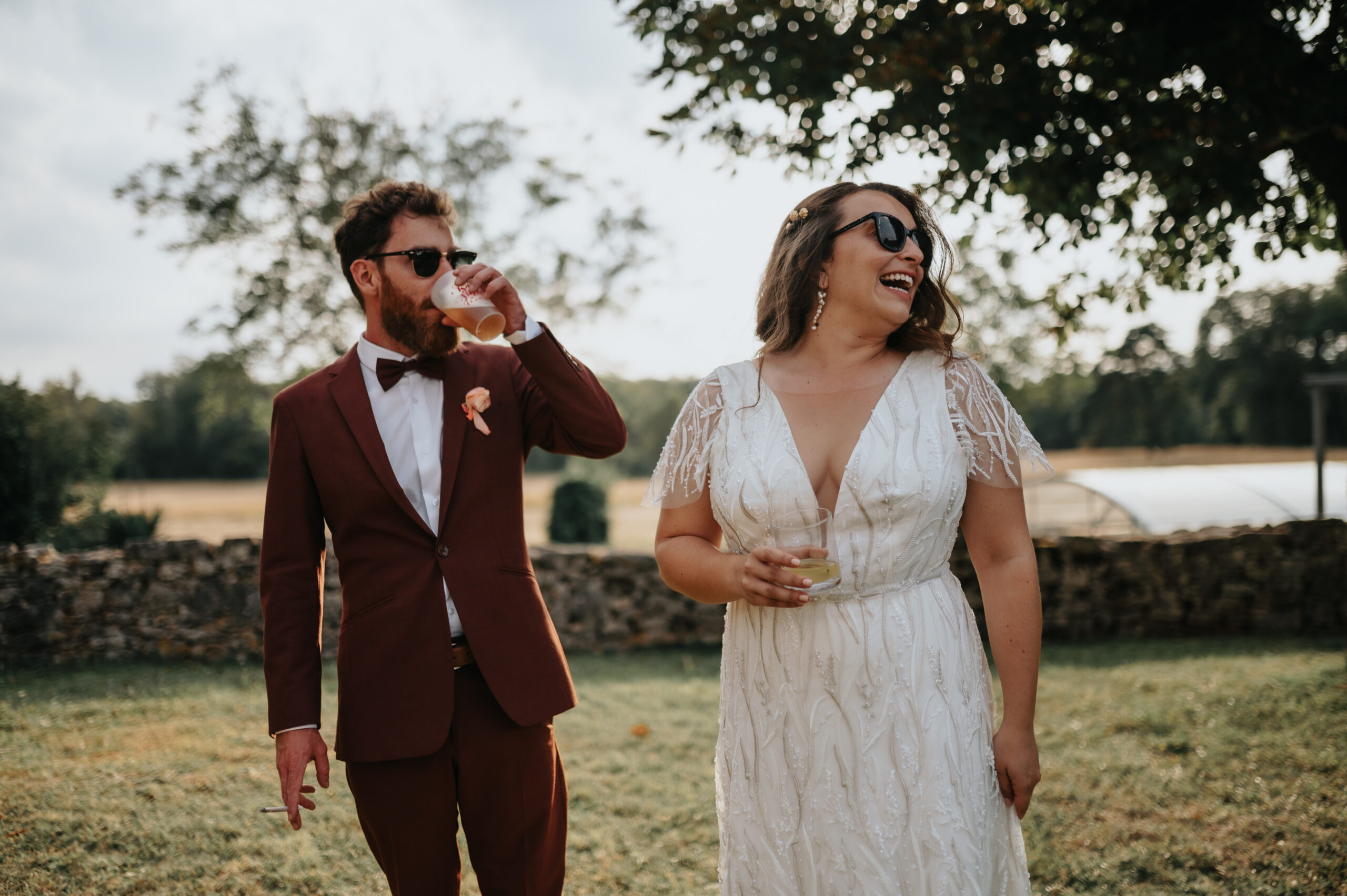 Alizée et Isaac, robe Elise Martimort